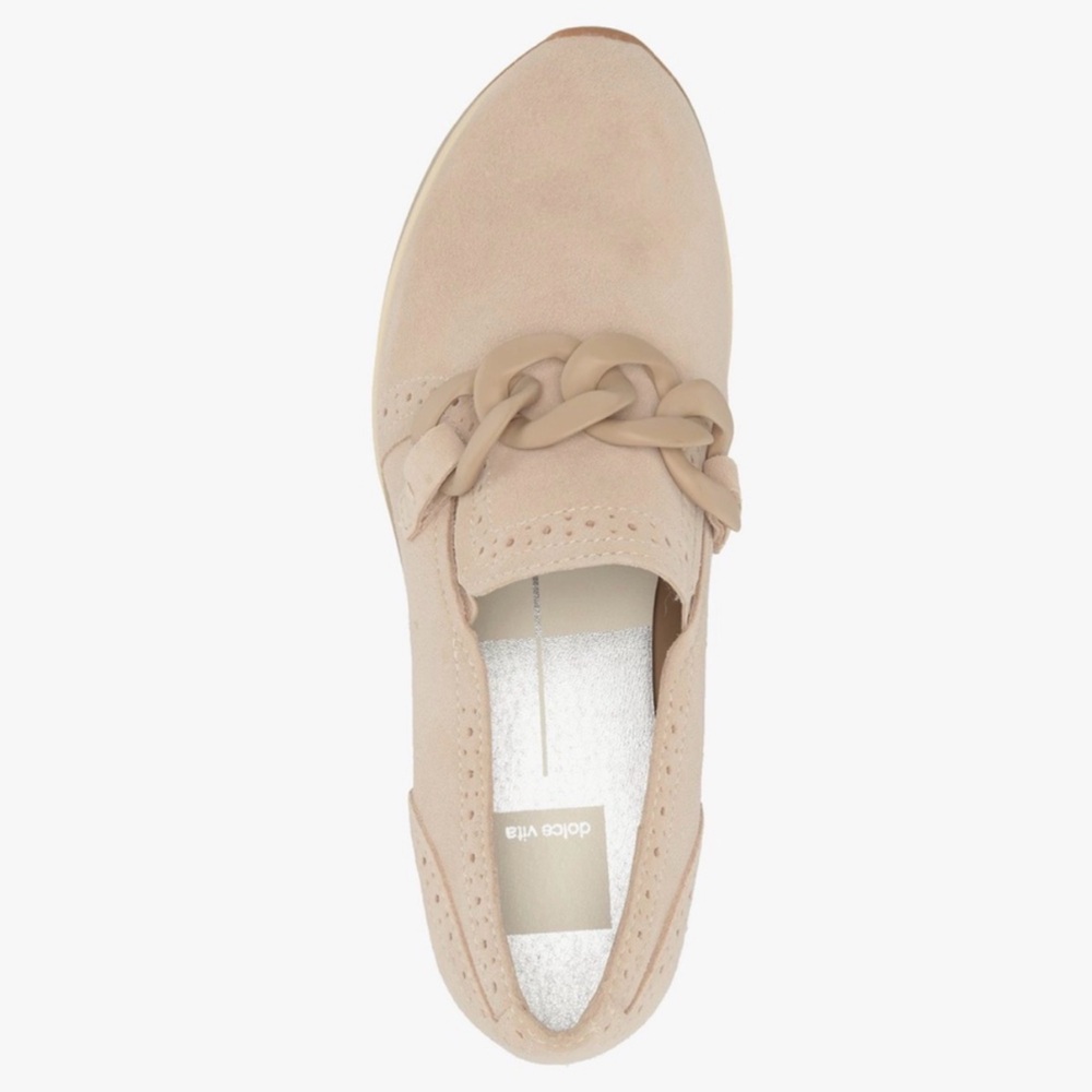 Dolce Vita Women's Jhenee Platform Beige Slip-On Loafer Sneakers, Women’s 8.5 - Picture 5 of 11